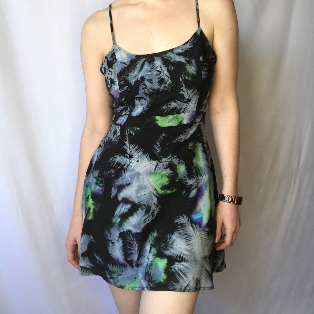 Tie dye print summer dress